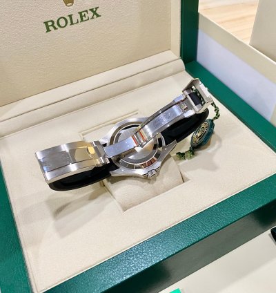 Rolex Yacht-master 42 New 226659 White Gold 18k Black Rubber Bracelet 42mm