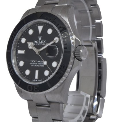 Rolex Yacht-master 42 New Rolex Yacht-master 42 Rlx Titanium Intense Black Dial Watch 24 226627