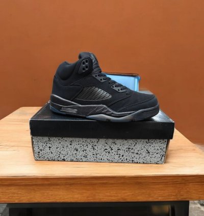 Nike Air Jordan 5 Black Cat Basketball Sneakers Semi Ua