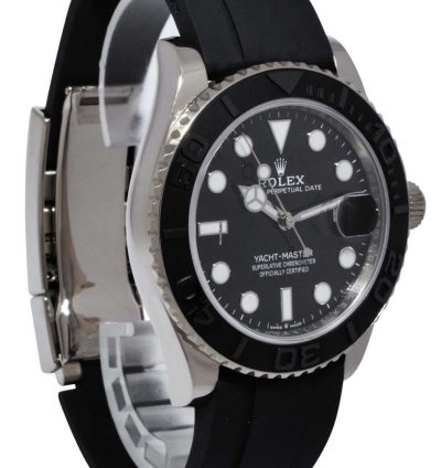 Rolex Yacht-master 42 New Rolex Yacht-master 42mm 18kt White Gold Men Oysterflex Watch 24 226659