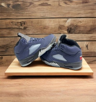 Nike Air Jordan 5 Midnight Navy Basketball Sneakers