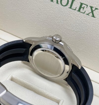 Rolex Yacht-master 42 New Yacht-master 42mm 226659 White Gold Black Oysterflex Rubber Strap Strap