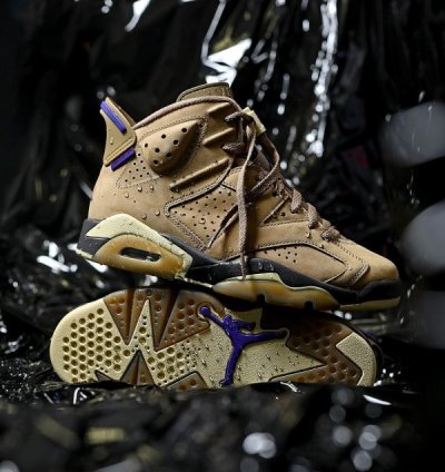 Nike Air Jordan 6 Gore Tex Brown Kelp Baskeball Sneakers