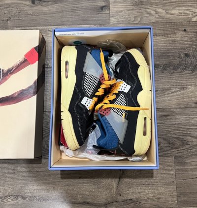 Union La Nike Air Jordan 4 Off Noir