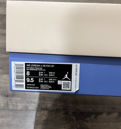 Union La Nike Air Jordan 4 Off Noir