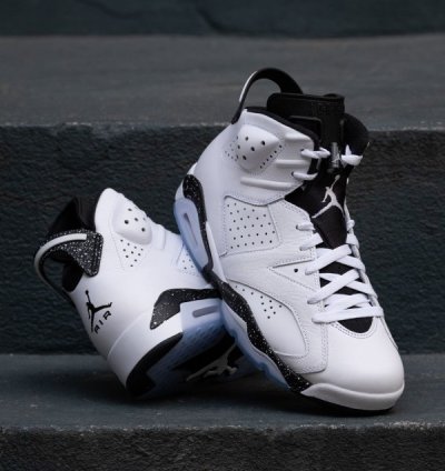 Nike Air Jordan 6 Reverse Oreo Basketball Sneakers