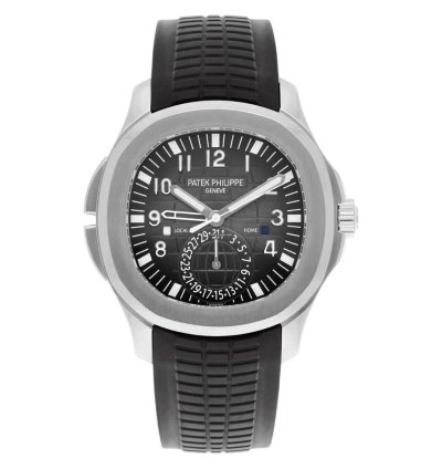 Patek Philippe Aquanaut Travel-time Steel Black Dial Watch 5164a-001 Box Papers