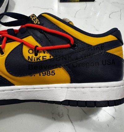 Off-white Nike Dunk Low University Gold