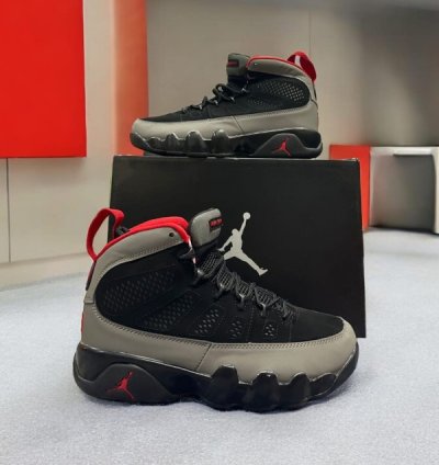 Nike Air Jordan 9 Charcoal Basketball Sneakers