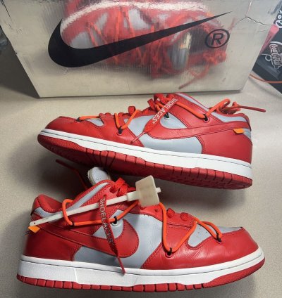 Off-white Nike Dunk Low University Red Sz 10 5