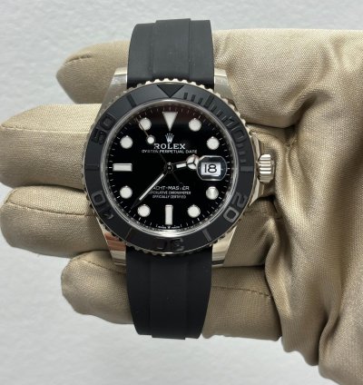 Rolex Yacht-master 42 Oyster Flex White Gold New 2023