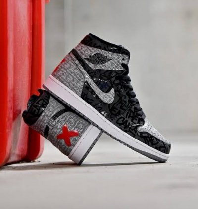 Nike Air Jordan Retro 1 High Rebellion Basketball Sneakers Semi Ua