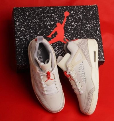 Nike Air Jordan Spizike Low Sail University Red Basketball Sneakers