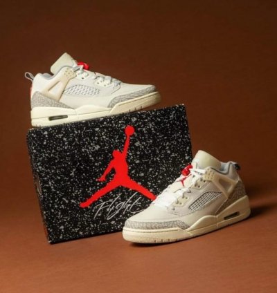Nike Air Jordan Spizike Low Sail University Red Basketball Sneakers
