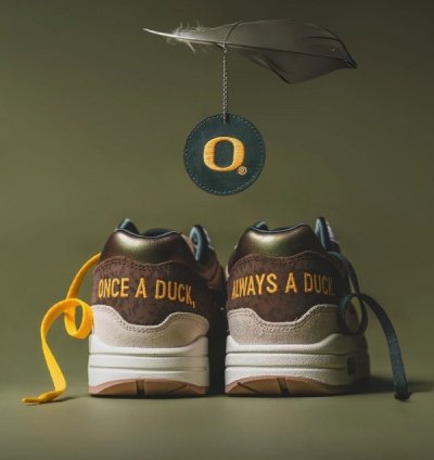 Nike Air Max 1 University Of Oregon Running Shoes