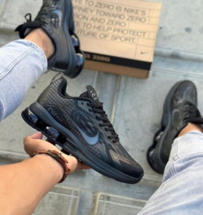 Nike Air Max 2024 All Black Running Shoes