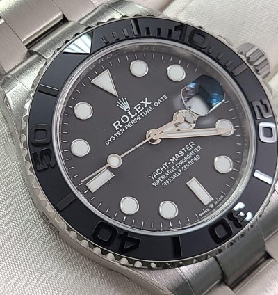Rolex Yacht-master 42 Rlx Titanium Factory Stickers Unworn New 2025 Green Full Set White Tag