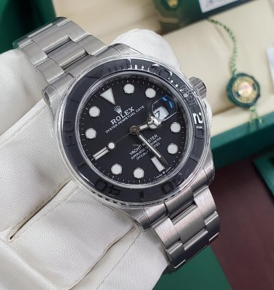 Rolex Yacht-master 42 Rlx Titanium Factory Stickers Unworn New 2025 Green Full Set White Tag