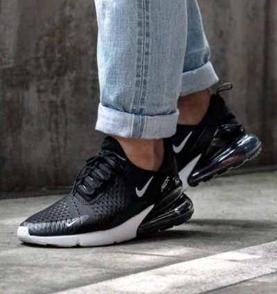 Nike Air Max 270 Black White Running Shoes