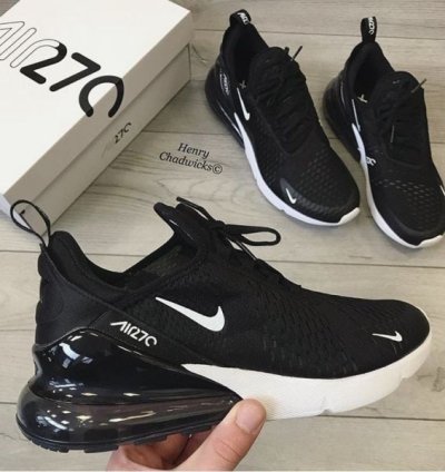 Nike Air Max 270 Black White Running Shoes