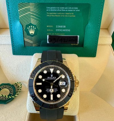 Rolex Yacht-master 42 Sat Alt Siyah Kau Uk Kay 12 2024
