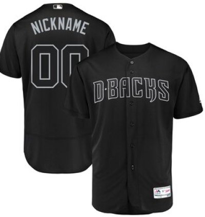Arizona Diamondbacks Majestic 2019 Players Weekend Flex Base Roster Custom Black Jersey