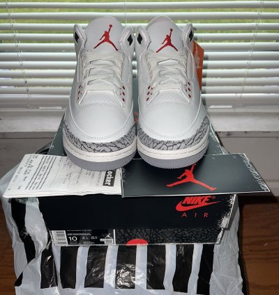 2023 Nike Air Jordan Retro 3 White Cement Reimagined