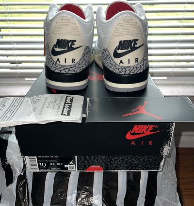 2023 Nike Air Jordan Retro 3 White Cement Reimagined