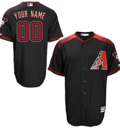 Arizona Diamondbacks Majestic Blackbrick Cool Base Custom Jersey