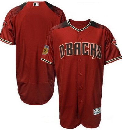 Arizona Diamondbacks Majestic Crimson Red 2017 Spring Training Flex Base Stitched Mlb Custom Jersey