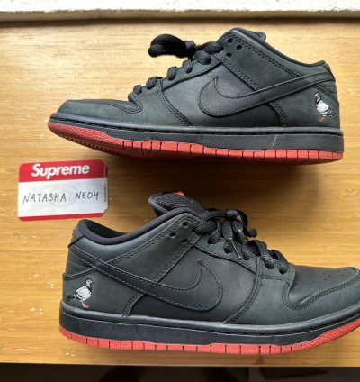 Us5 5 Nike Sb Dunk Low Black Pigeon Jeff Staple
