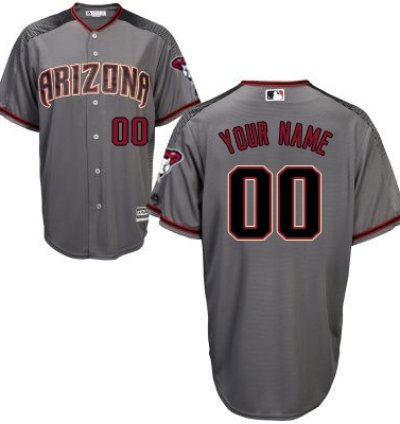 Arizona Diamondbacks Majestic Graybrick Cool Base Custom Jersey