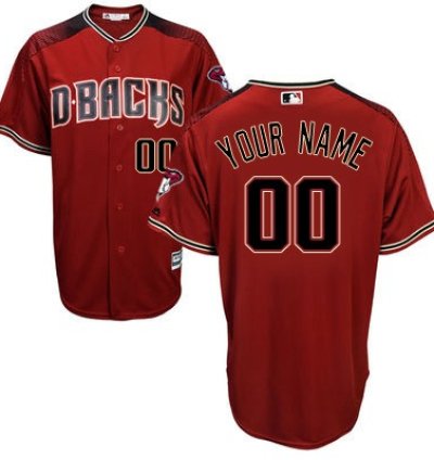 Arizona Diamondbacks Majestic Redbrick Cool Base Custom Jersey