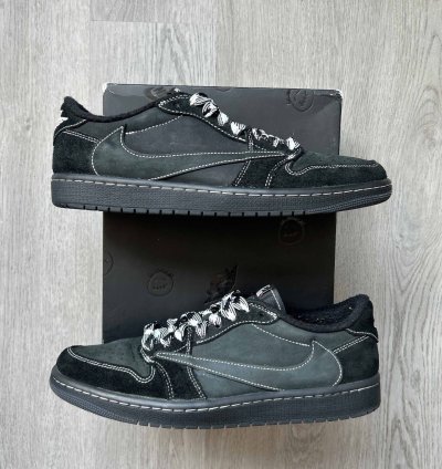 Size 10 - Nike Air Jordan 1 Low Travis Scott Black Phantom