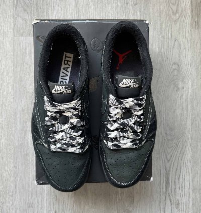 Size 10 - Nike Air Jordan 1 Low Travis Scott Black Phantom