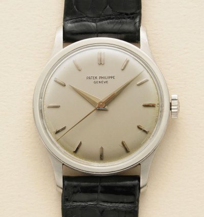 Patek Philippe Calatrava Big Calatrava Raised Enamel Signature Bullet Silver Dial Geneva Seal