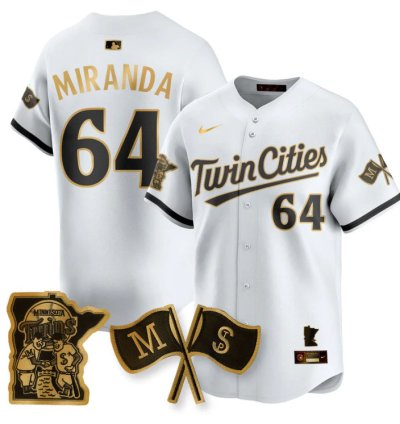 Jose Miranda Jersey 64 Minnesota Twins Alternate Limited Stitched White