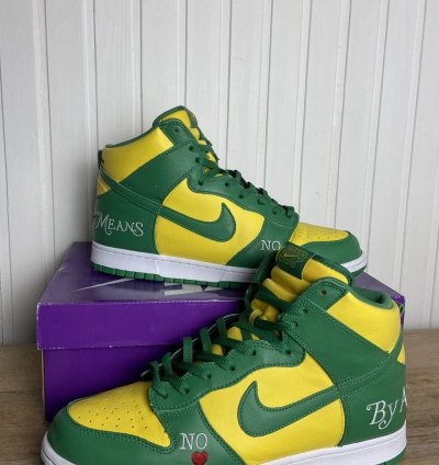 Nike Sb Dunk High Supreme By Any Means Brazil 12us