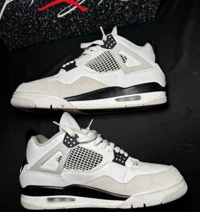 Size 10 5 - Air Jordan 4 Retro Military Black Men Shoes