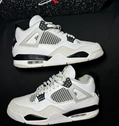 Size 10 5 - Air Jordan 4 Retro Military Black Men Shoes