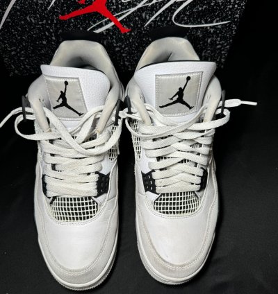 Size 10 5 - Air Jordan 4 Retro Military Black Men Shoes