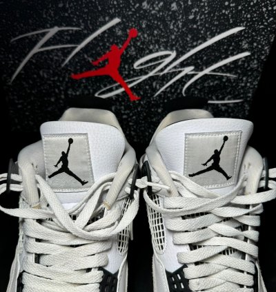 Size 10 5 - Air Jordan 4 Retro Military Black Men Shoes