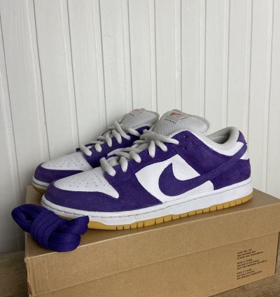 Nike Sb Dunk Low Pro Iso Orange Label Purple Size 10us