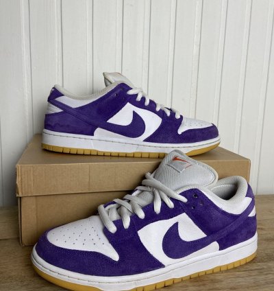 Nike Sb Dunk Low Pro Iso Orange Label Purple Size 10us