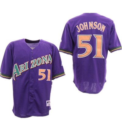 Arizona Diamondbacks Randy Johnson Purple Throwback Jersey