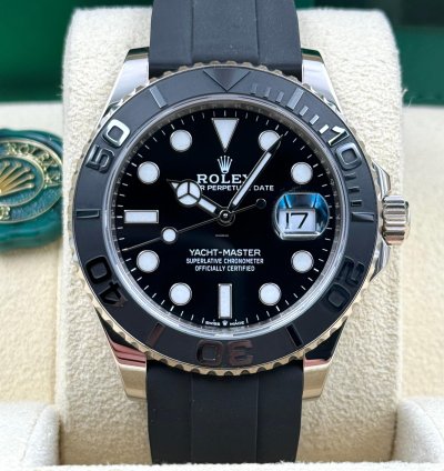 Rolex Yacht-master 42 Unworn Yacht-master 42mm Black Dial White Gold Oysterflex 226659 Box Papers 2024