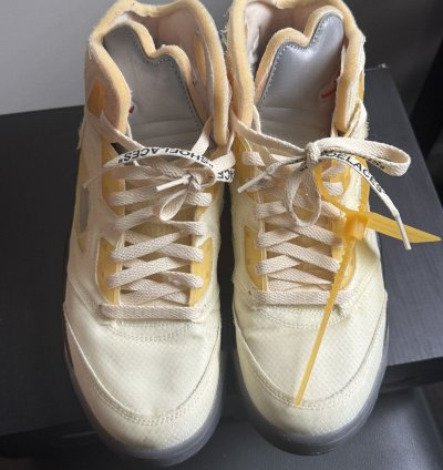 Size 10 Off-white Jordan 5