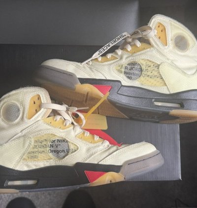 Size 10 Off-white Jordan 5
