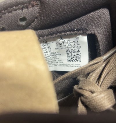 Size 10 Travis Scott Air Jordan 1 Velvet Brown