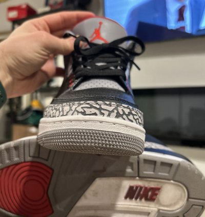 Size 11 - Jordan 3 Retro Og Mid Black Cement 2018 Vnds